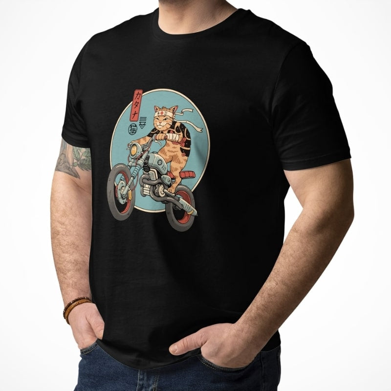 Japanisches T-Shirt Neko Rider