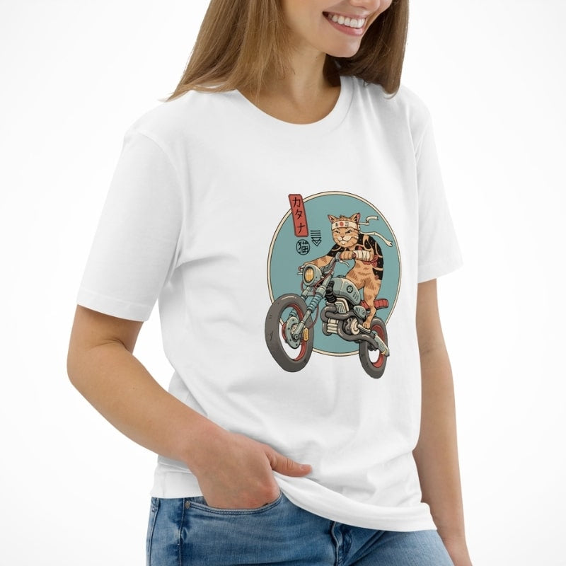 Japanisches T-Shirt Neko Rider