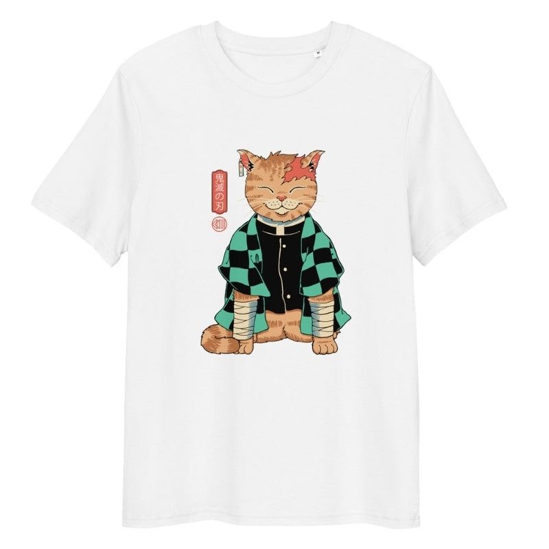 Japanisches T-Shirt Neko Slayer S / Weiß