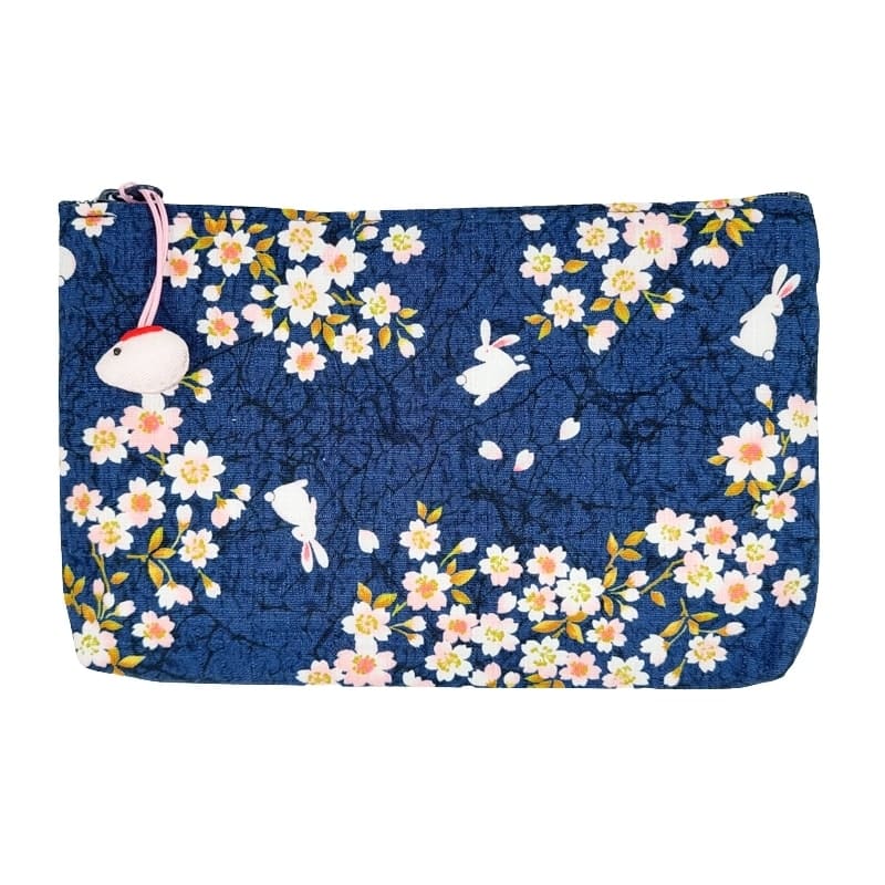 Japanisches Täschchen Usagi Sakura Blau