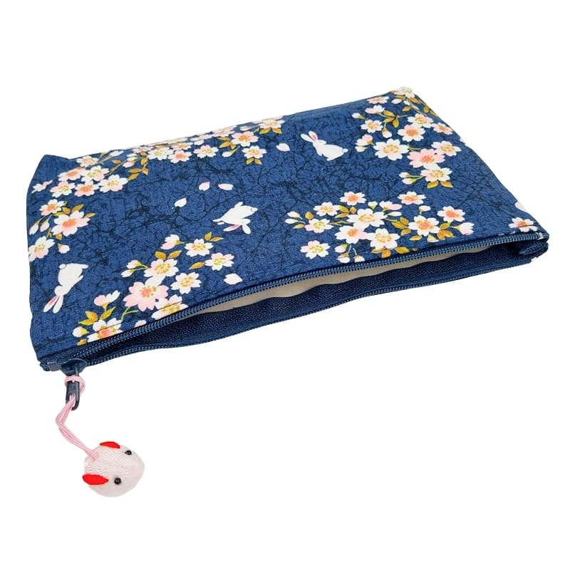 Japanisches Täschchen Usagi Sakura Blau