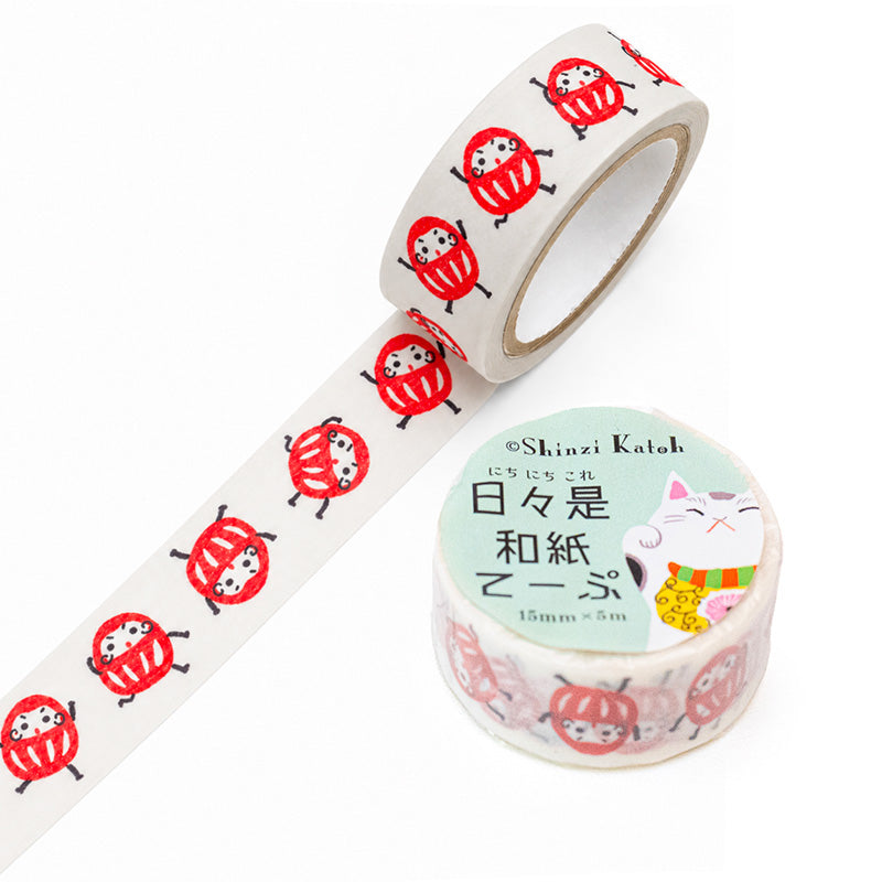 Japanisches Washi Tape - Daruma