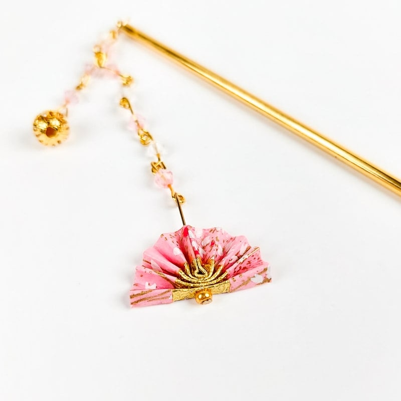Kanzashi Fächer Rosa
