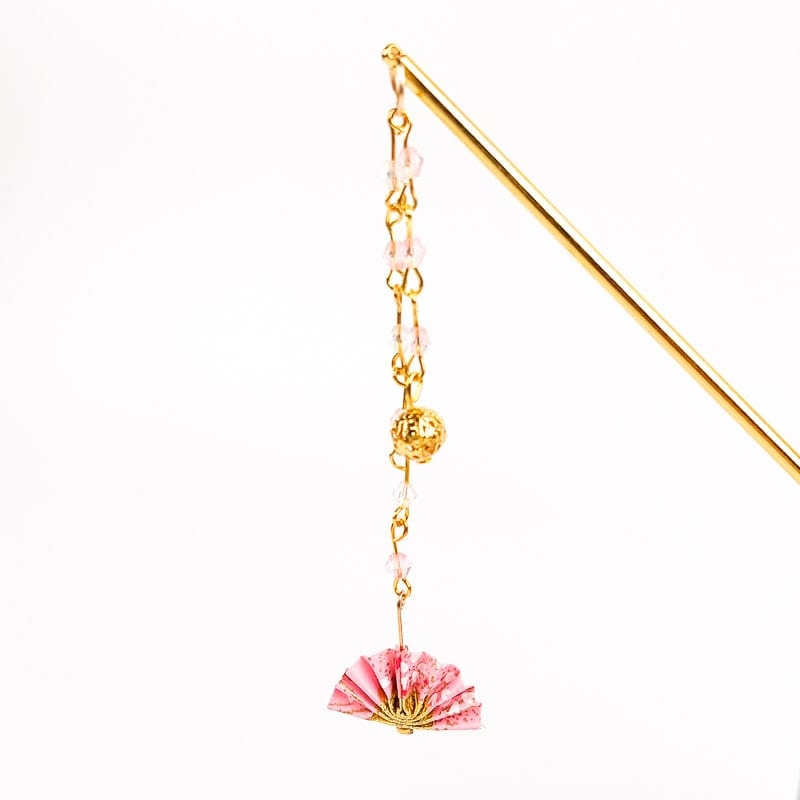 Kanzashi Fächer Rosa