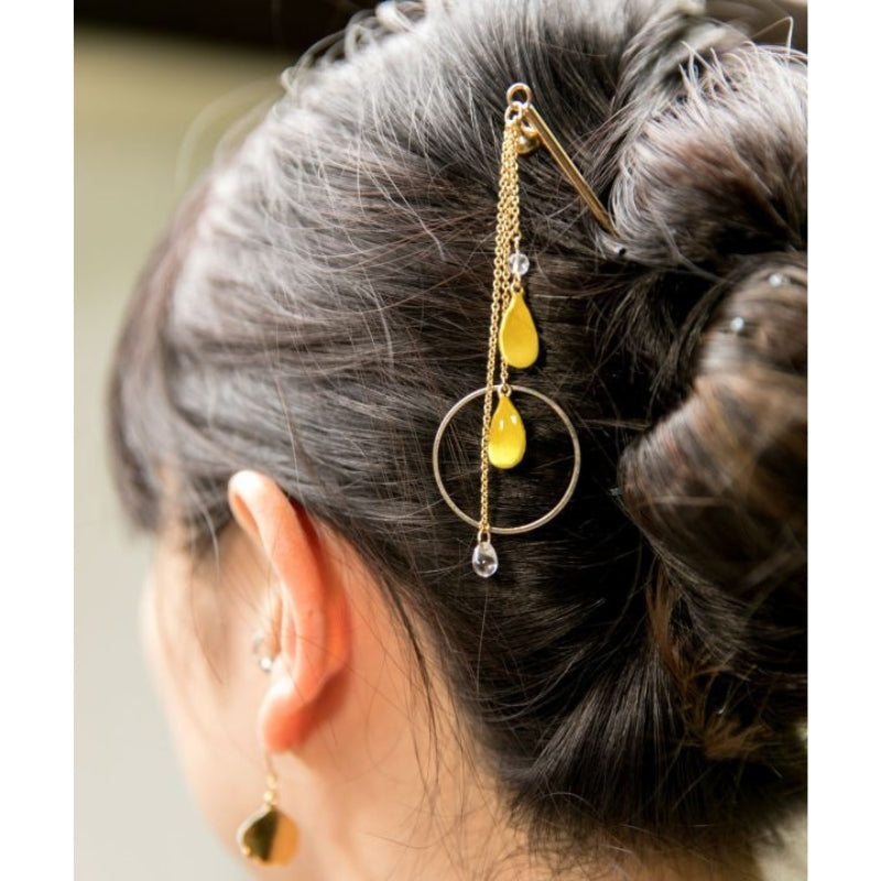 Kanzashi Gelbe Blütenblätter