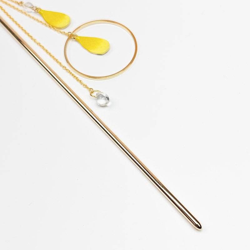 Kanzashi Gelbe Blütenblätter