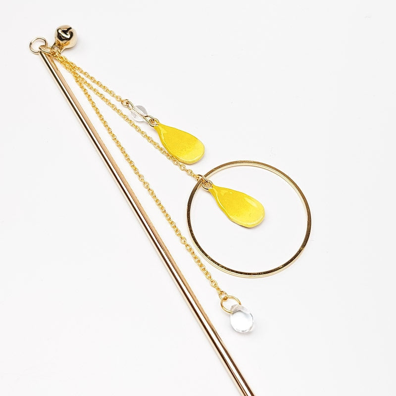 Kanzashi Gelbe Blütenblätter