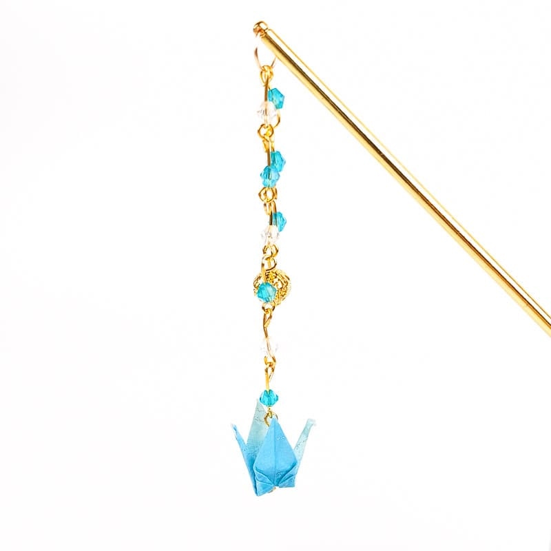 Kanzashi Origami Blau