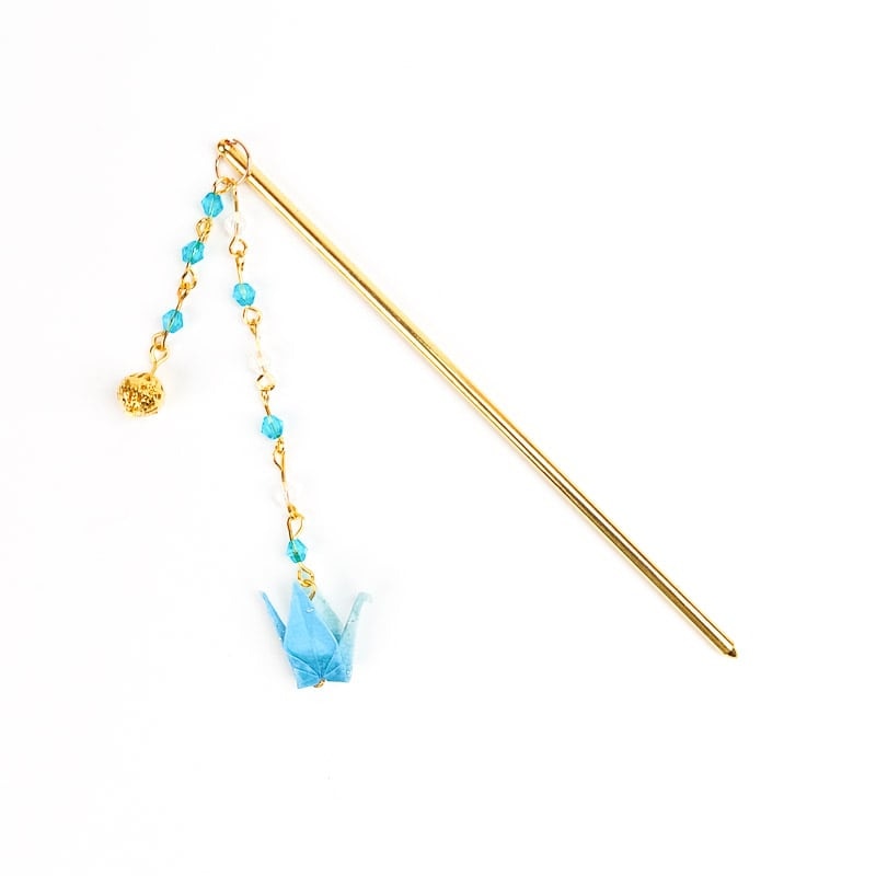 Kanzashi Origami Blau