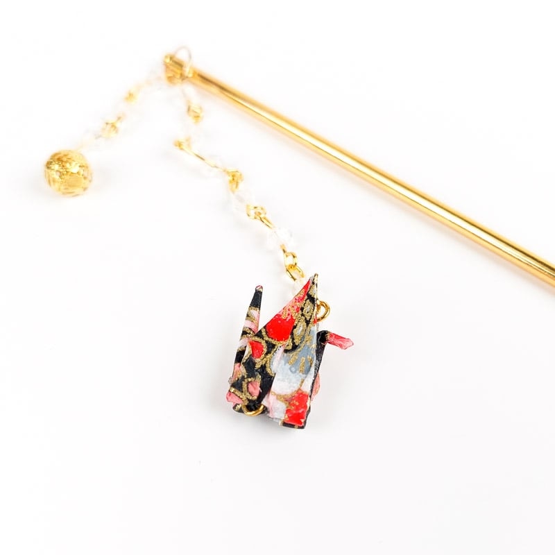 Kanzashi Origami Rot