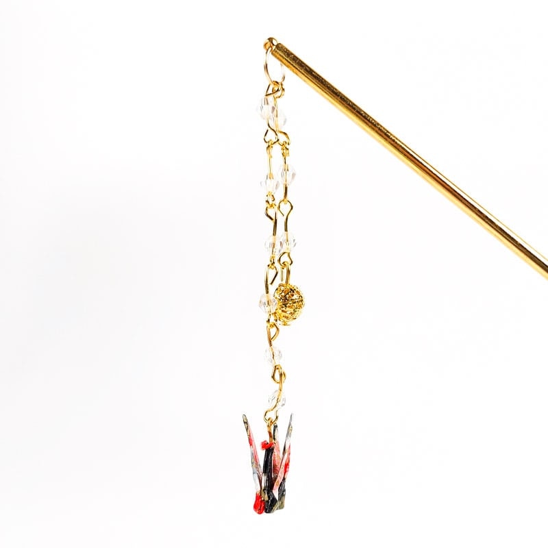 Kanzashi Origami Rot