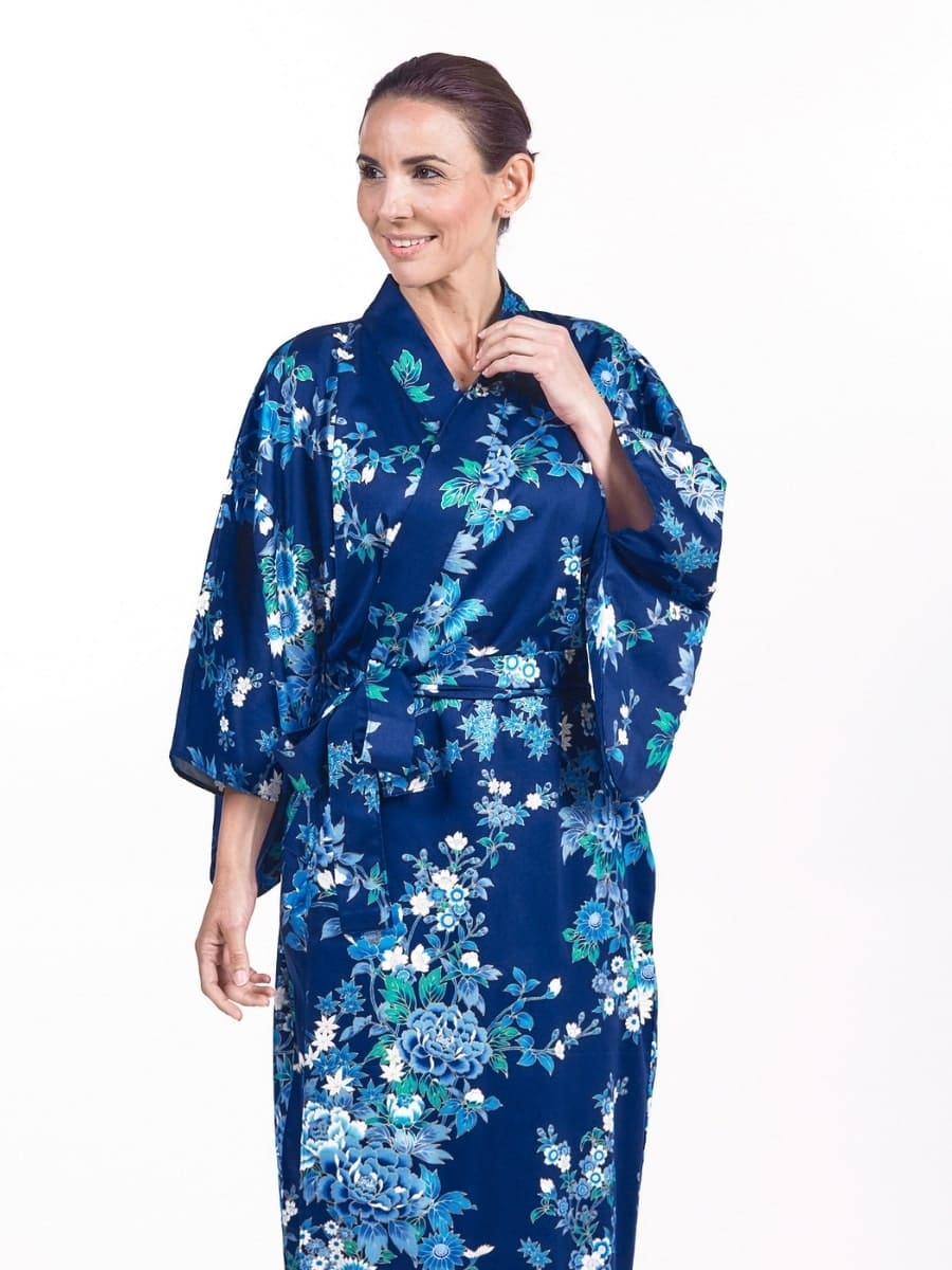 Kimono Damen – Blau Hana Einheitsgröße