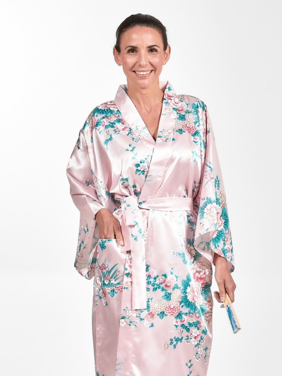Kimono Happi Femme Pivoine & Iris - Taille unique