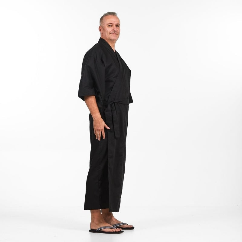 Kimono Mann Japanisch Schwarz - Einheitsgröße