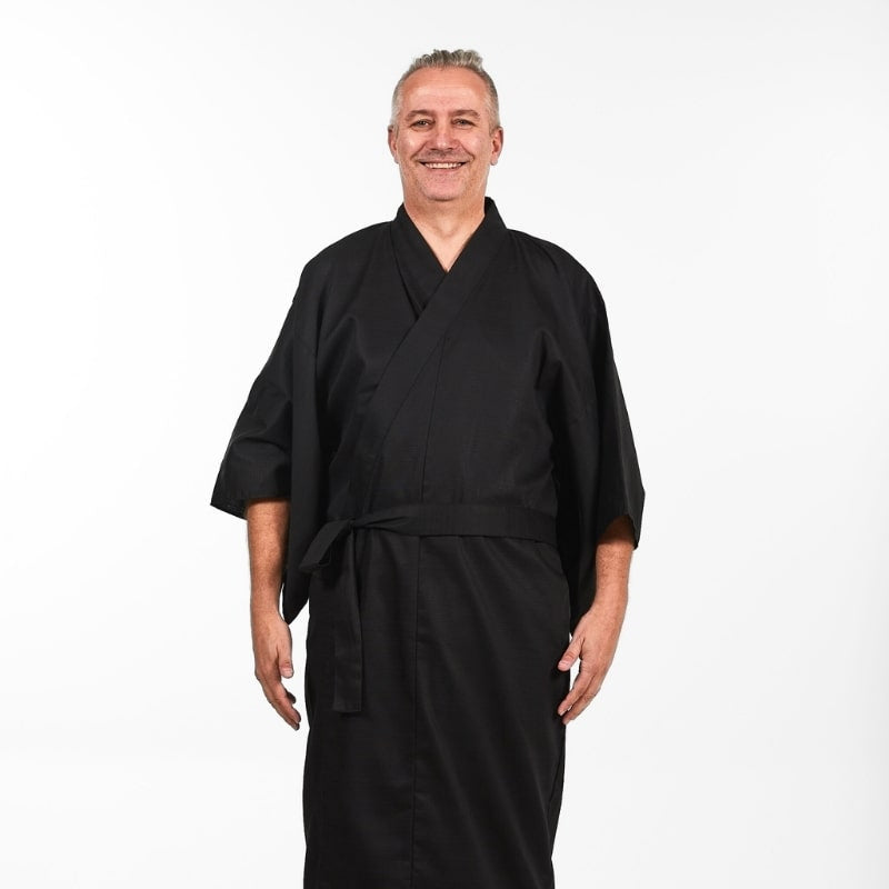 Kimono Mann Japanisch Schwarz - Einheitsgröße