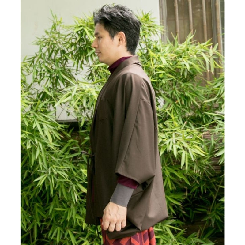 Kimono Jacke Männer - Braun