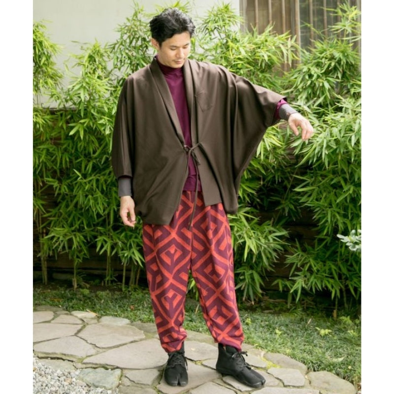 Kimono Jacke Männer - Braun