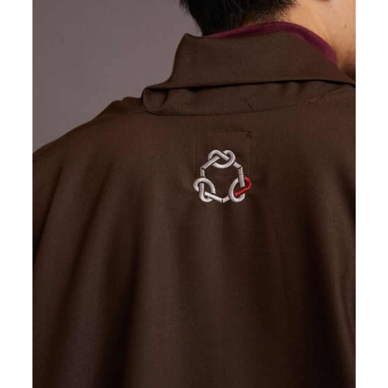 Kimono Jacke Männer - Braun