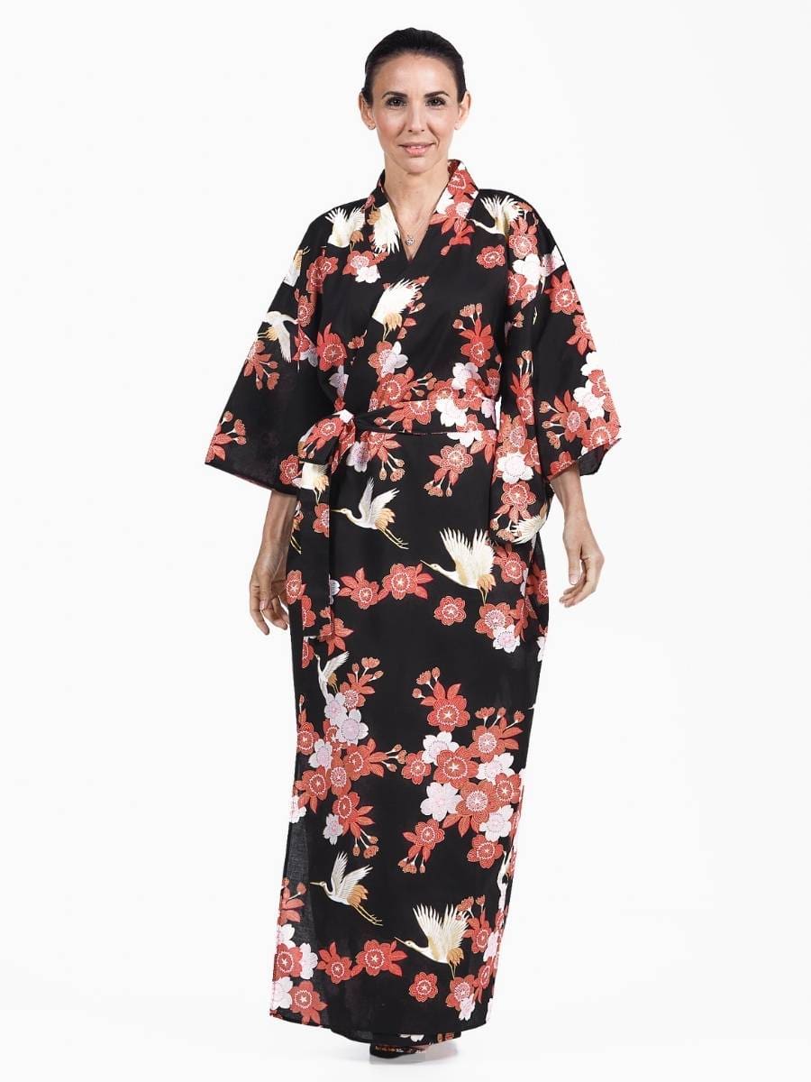 Kimono Yukata Femme Tsuru to Ouka