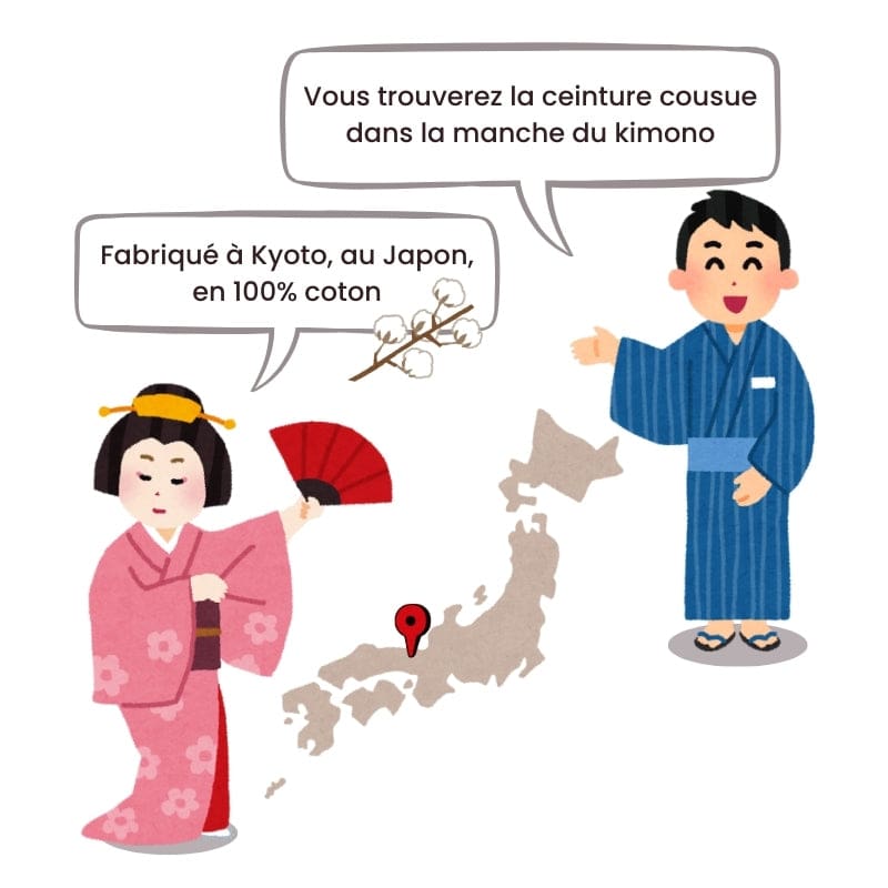 Kimono Yukata Femme Tsuru to Ouka