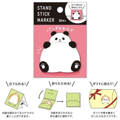 Klebezettel Panda