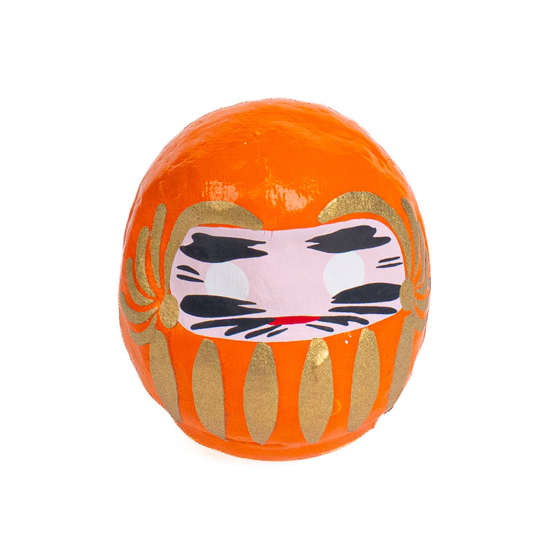 Kleiner Japanischer Daruma 4 cm - Verschiedene Farben Orange