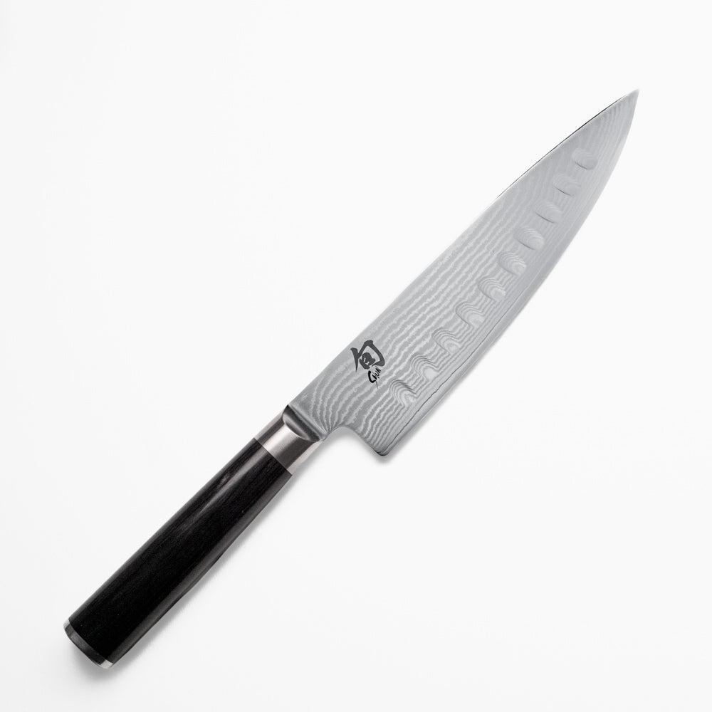 Kochmesser mit Kullenschliff Shun Classic – 20 cm