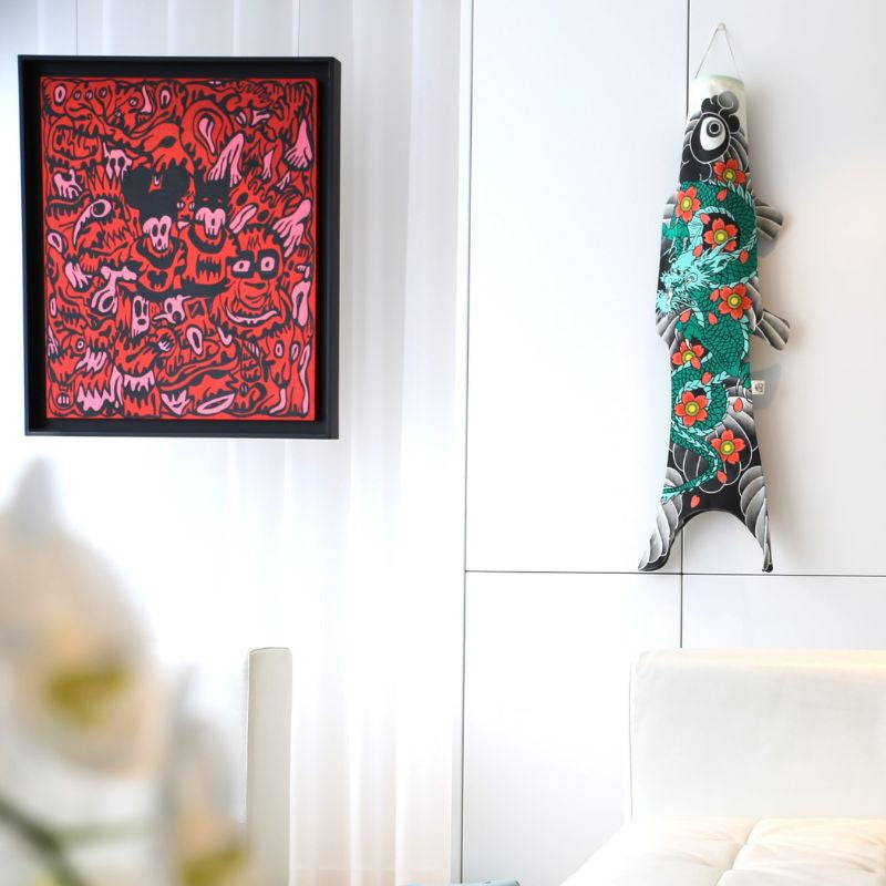 Koinobori Drachen Tätowierung - 100 cm