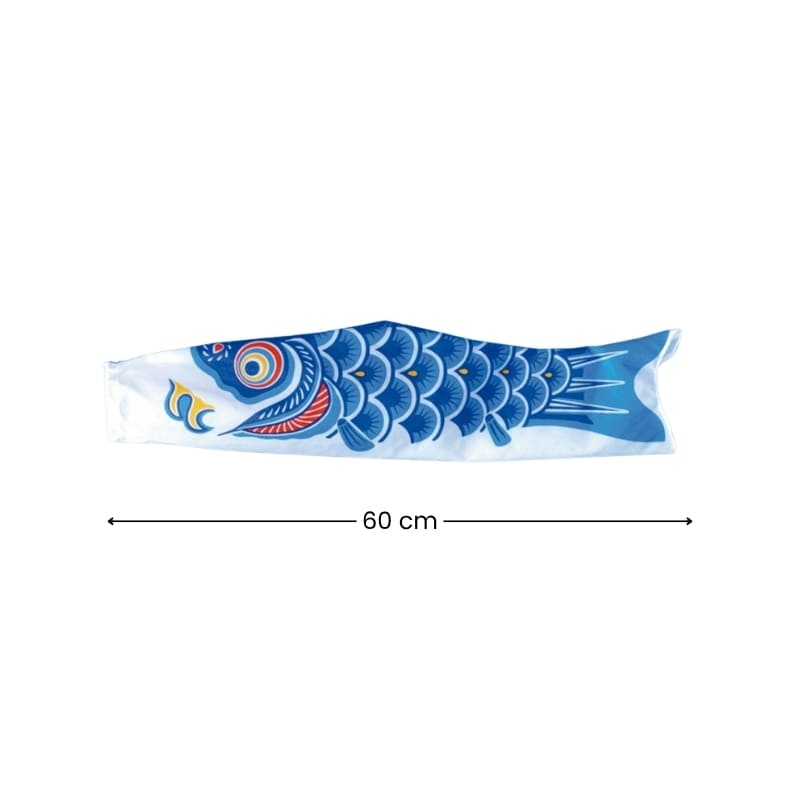 Traditionelle japanische Koinobori Blau 60 cm