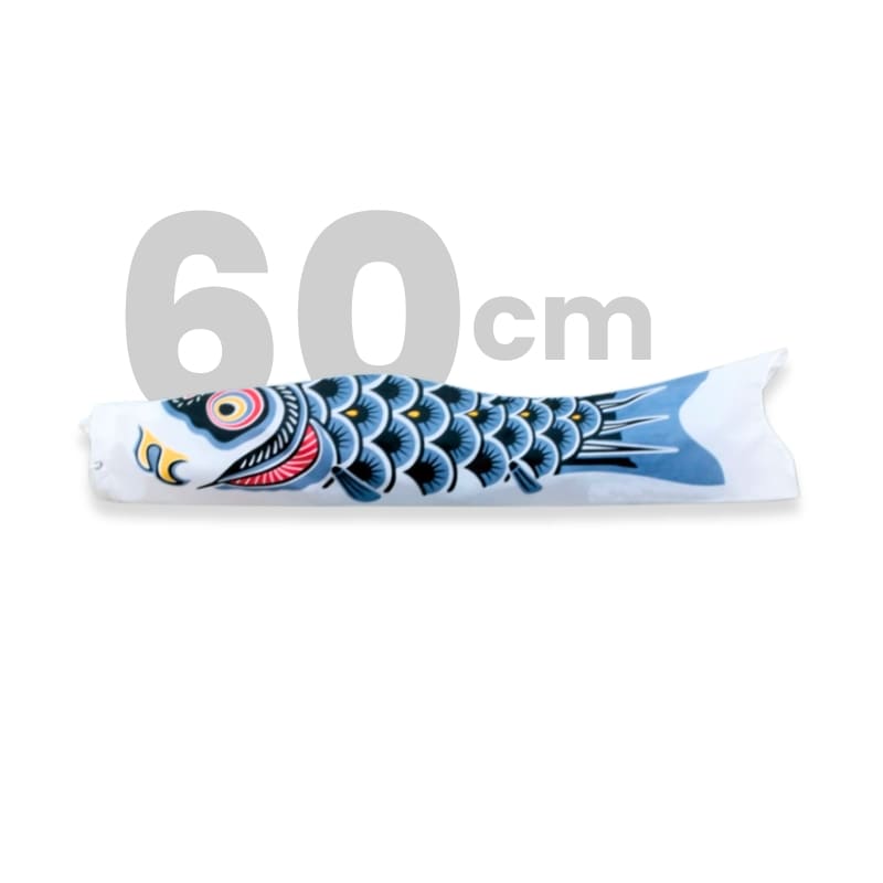 Traditionelle japanische Koinobori Schwarz - 60 cm