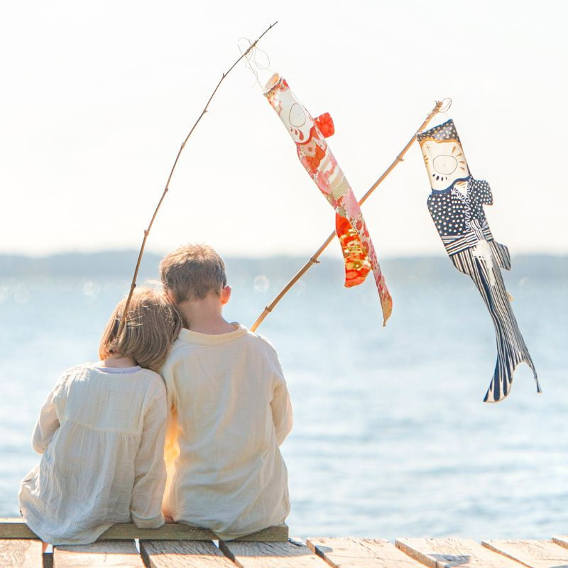 Koinobori Kimono Blume - 70 cm