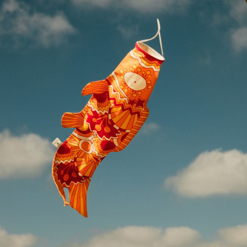 Koinobori Orange Retro - 70 cm
