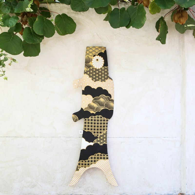 Koinobori Patchwork Schwarz (M)