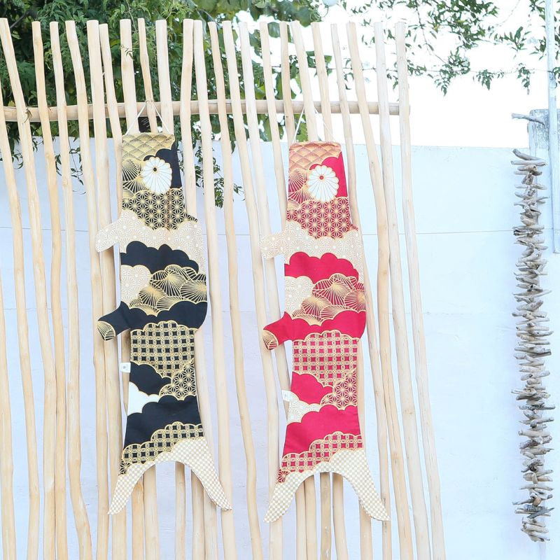 Koinobori Patchwork Rot - 100 cm