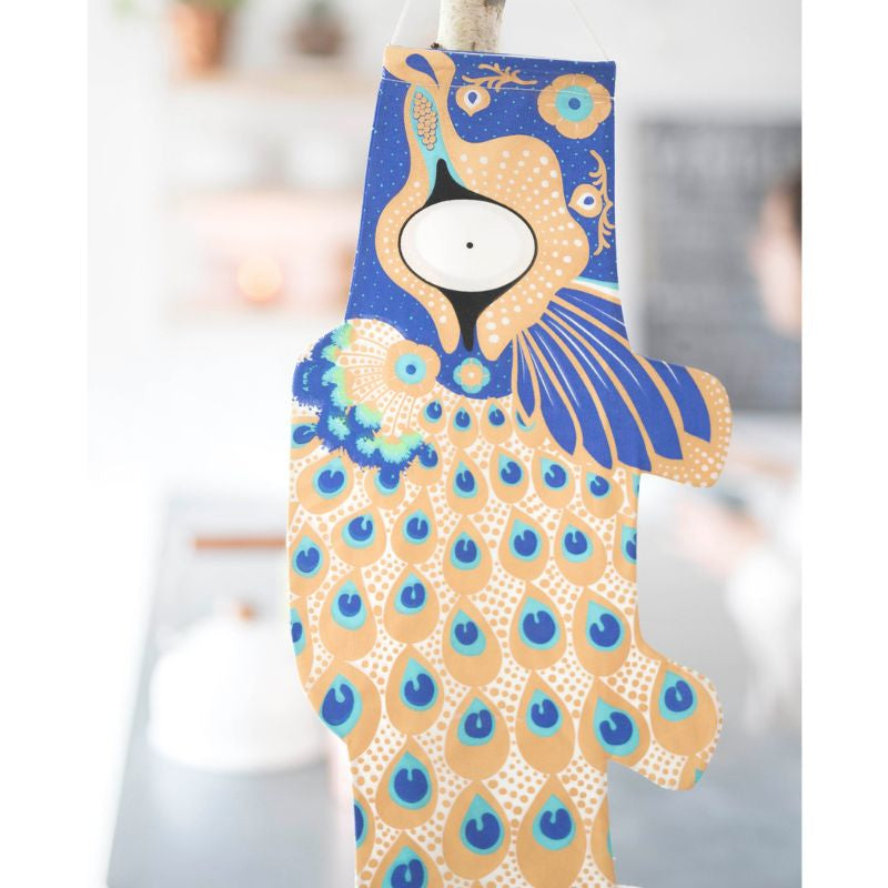 Koinobori Pfauenmotiv - 70 cm
