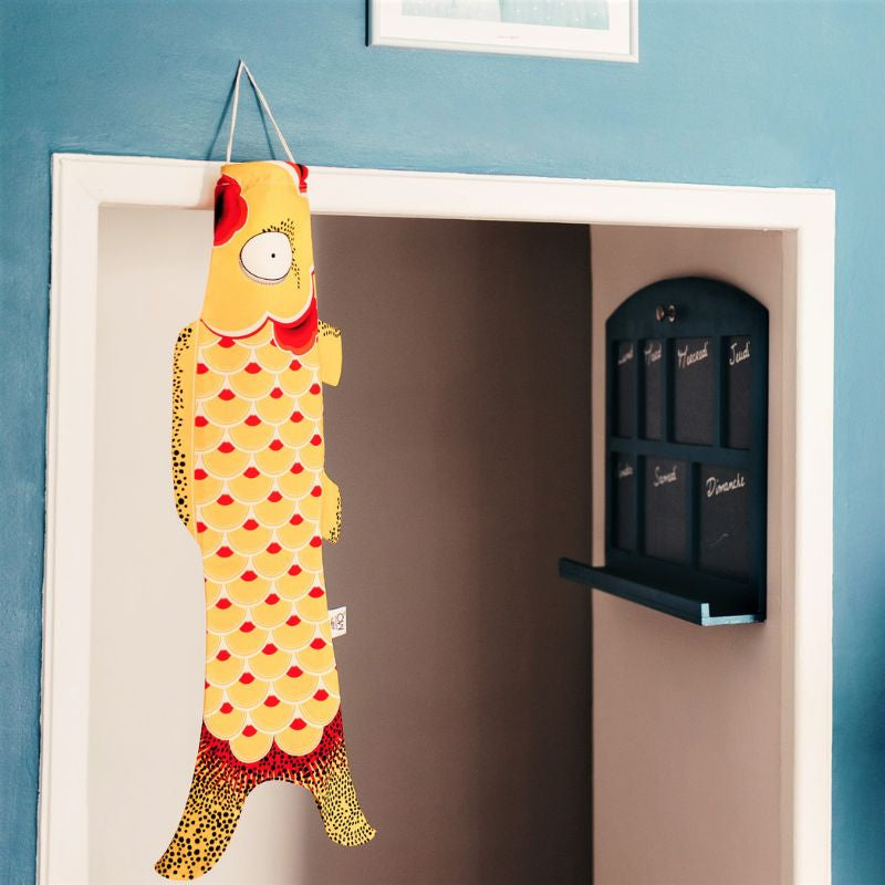 Koinobori Traditionell Gelb (S)