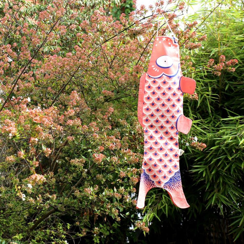 Koinobori Traditionell Rosa (S)