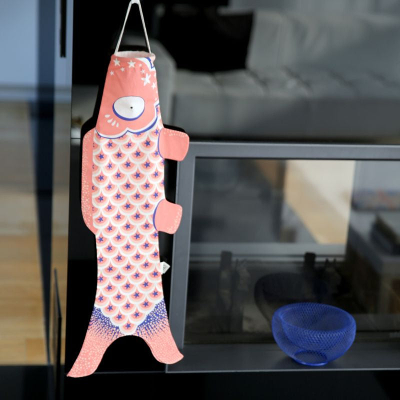 Koinobori Traditionell Rosa (S)