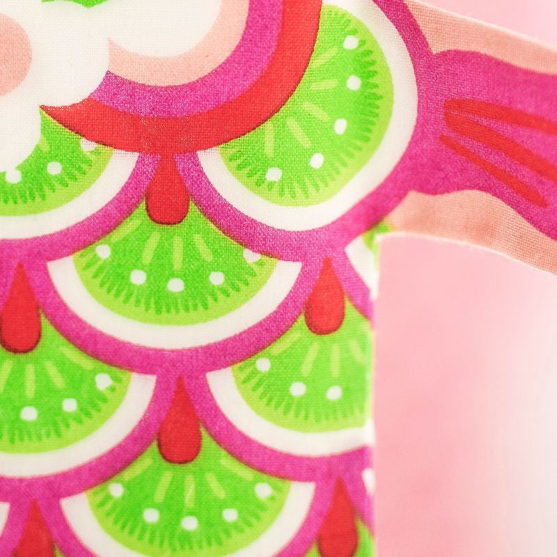 Koinobori Grün & Rosa Mini