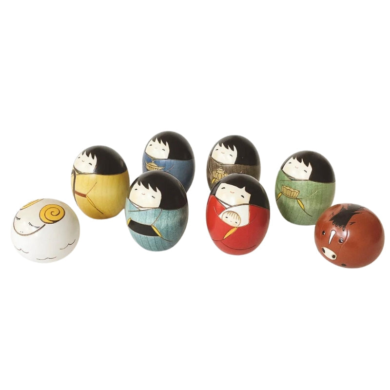 Kokeshi Weihnachtskrippe