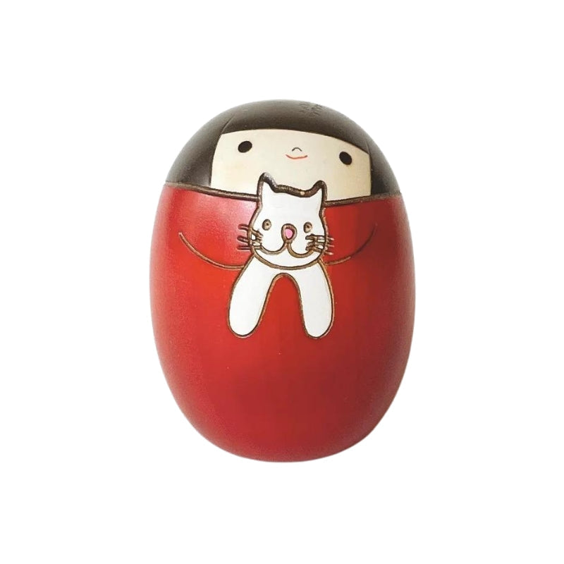 Kokeshi Neko Rot