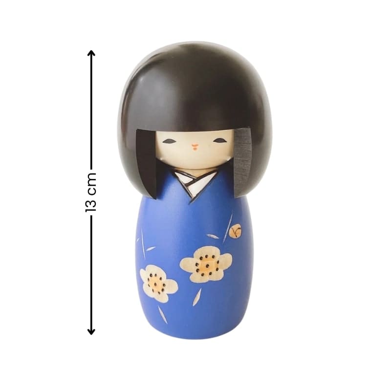 Kokeshi-Puppe - Kaika Blau
