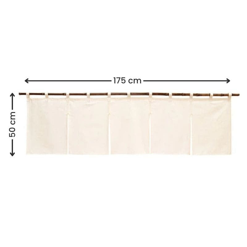 Kurze Noren - Beige 175 x 50 cm