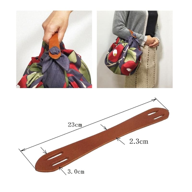 Lederhenkel für Furoshiki-Tasche