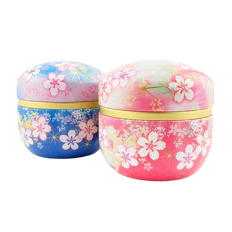 Lot 2 Teedosen Metall Blume
