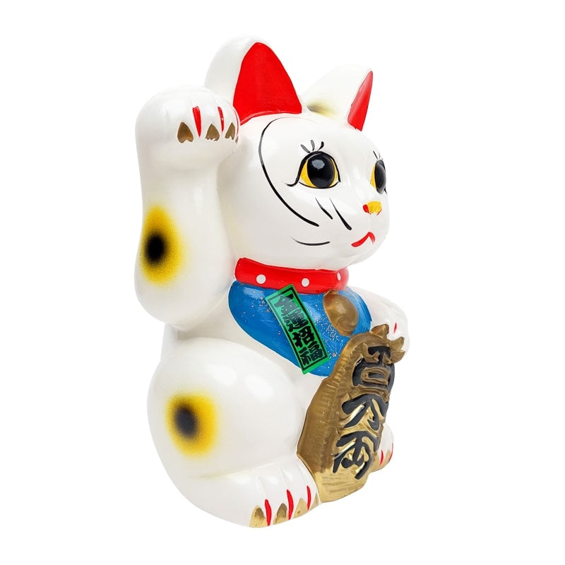 Maneki Neko Weiß Seto - 21 cm