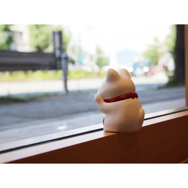 Maneki Neko Katze - Weiß