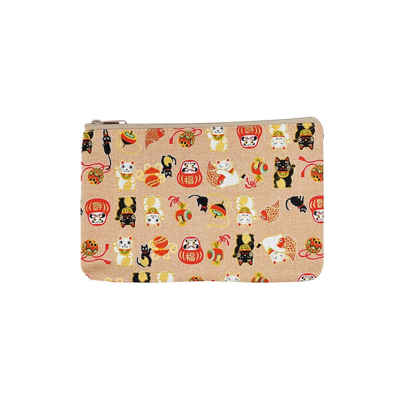 Mappe aus japanischem Stoff Beige