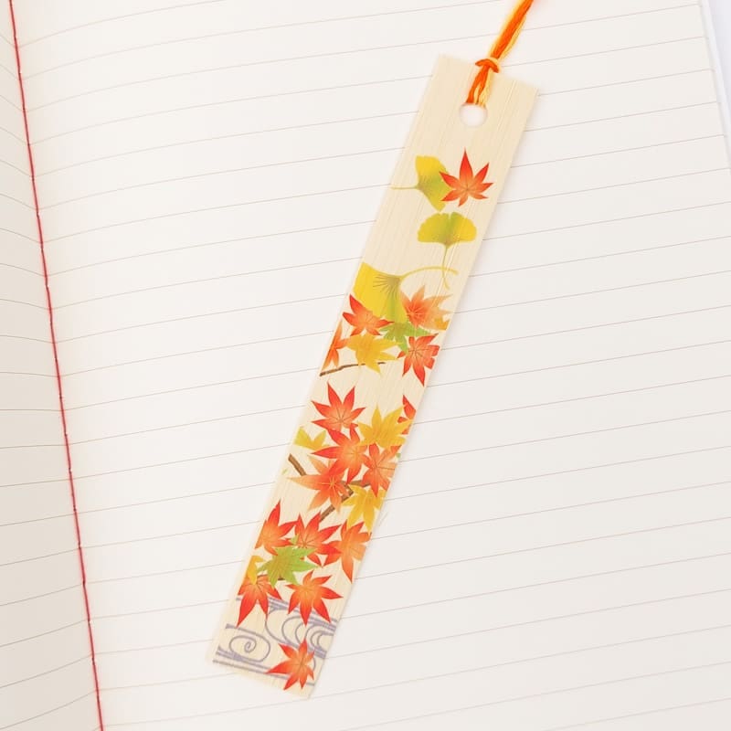 Japanischer Lesezeichen Herbstblätter