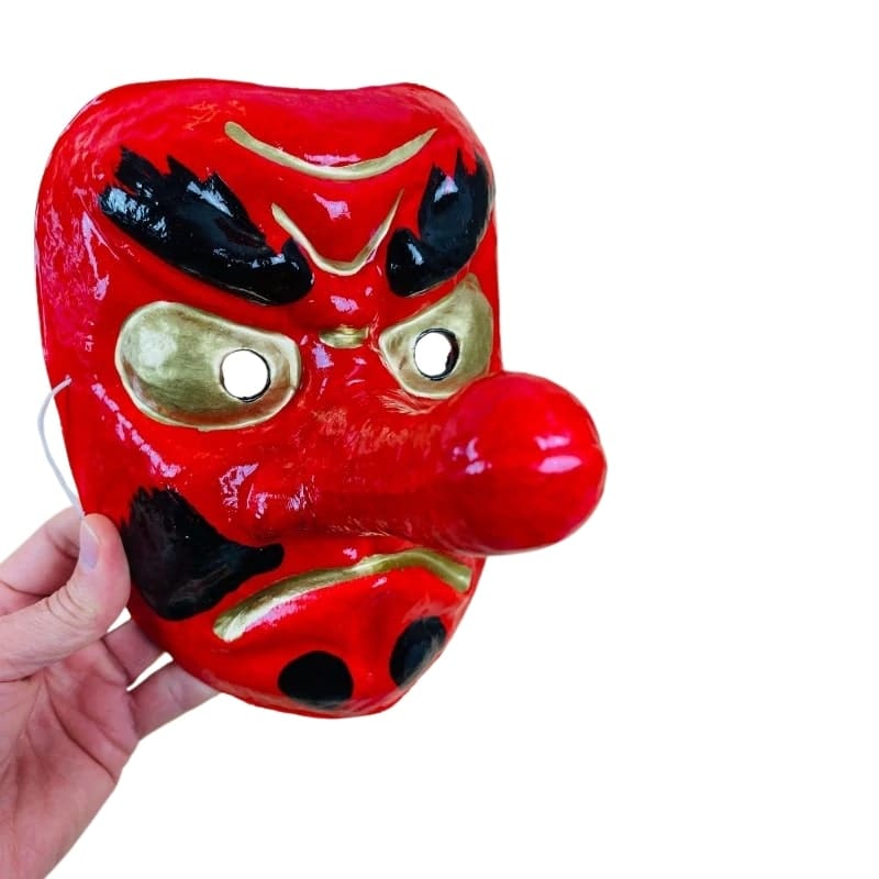 Tengu-Maske aus Papiermaché